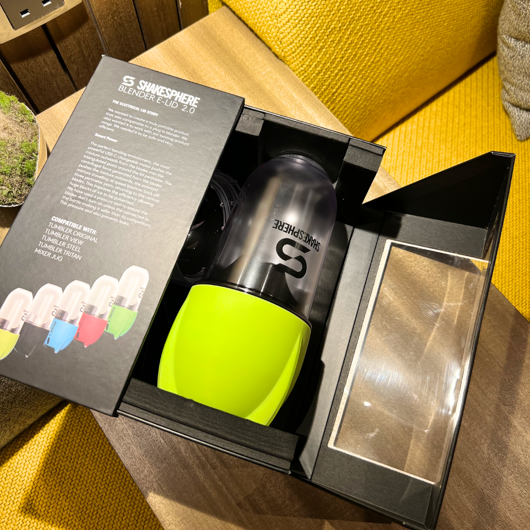 ShakeSphere Portable Blender E-Lid 便攜式攪拌座(送 TRITAN™ CLEAR 透明特別版水樽)
