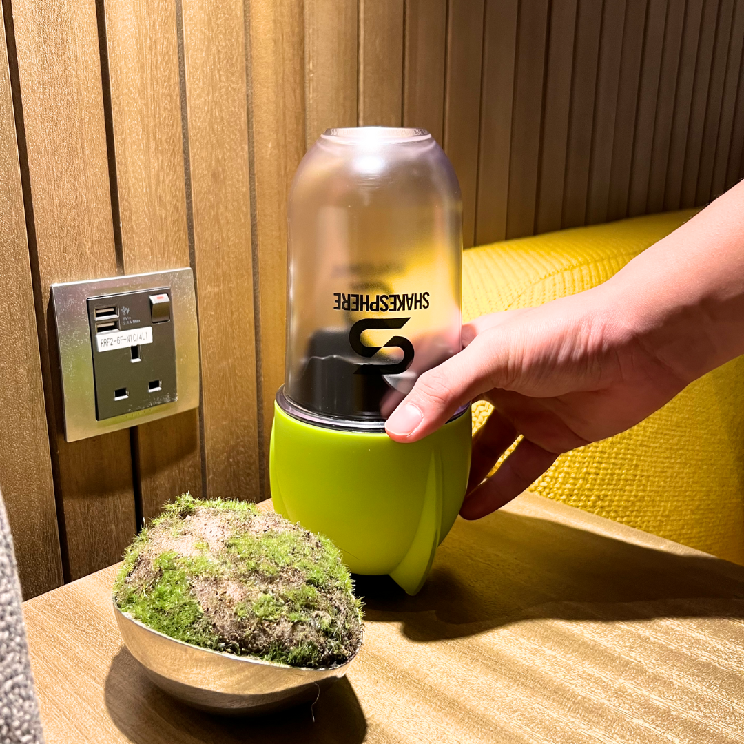 ShakeSphere Portable Blender E-Lid 便攜式攪拌座(送 TRITAN™ CLEAR 透明特別版水樽)