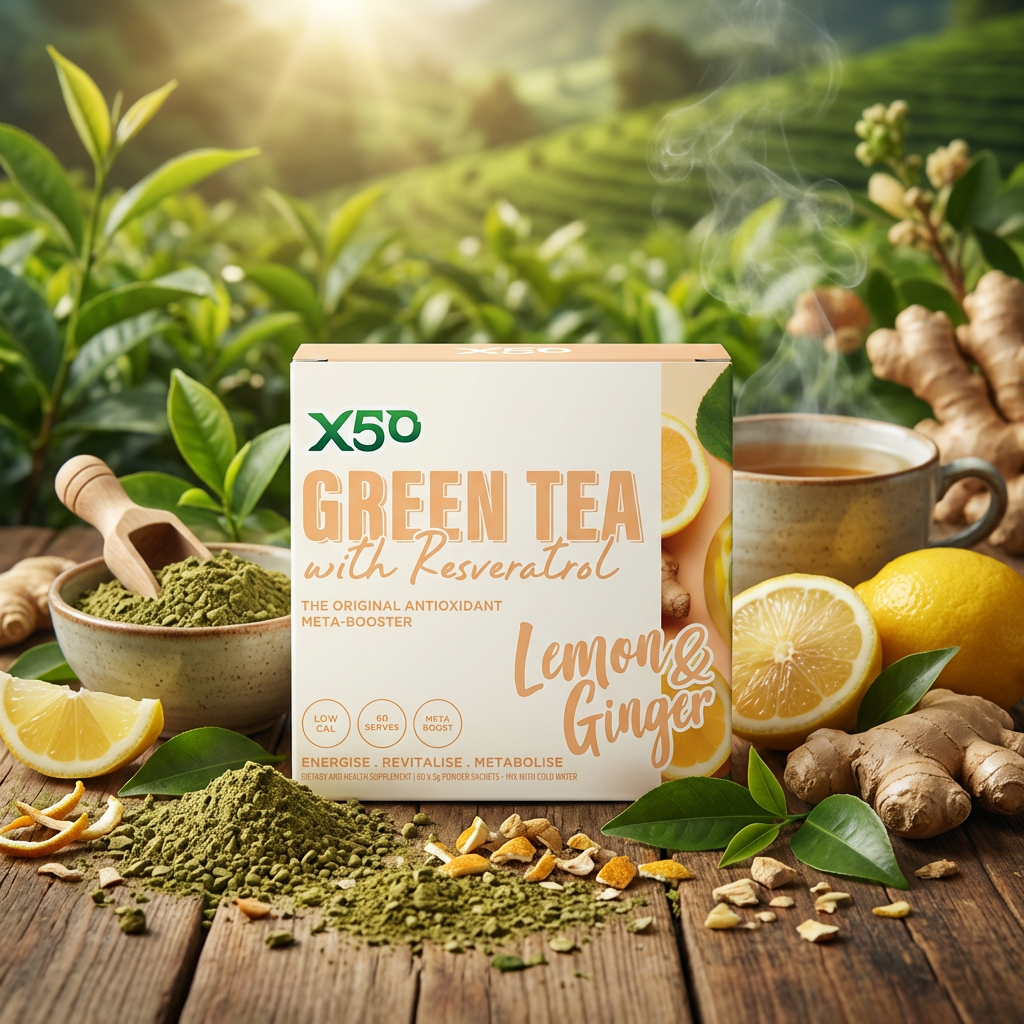 Green Tea X50 澳洲天然水果消脂綠茶 (60包)