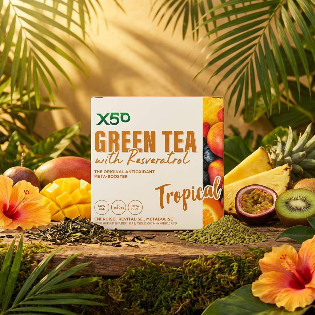 Green Tea X50 澳洲天然水果消脂綠茶 (60包)