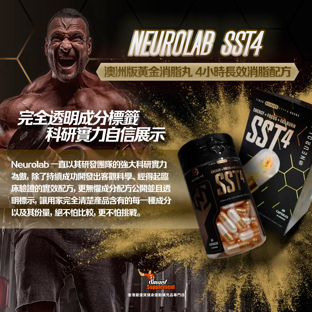 Neurolab Shred4「爆汗」消脂金丸(4小時特急消脂配方)