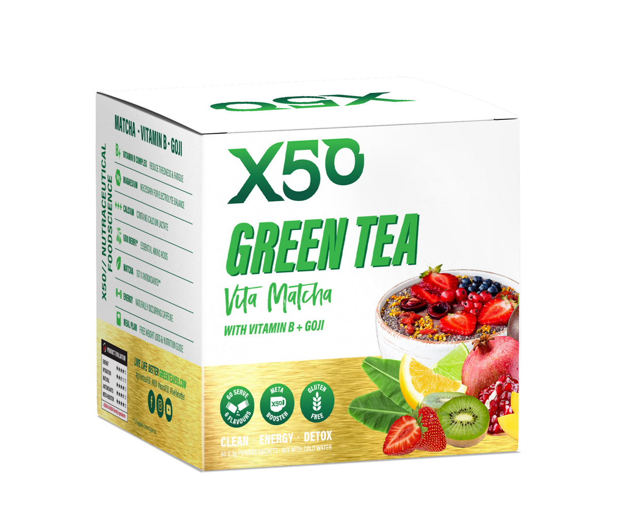 X50 Vita Matcha  維生抹茶能量消脂沖劑