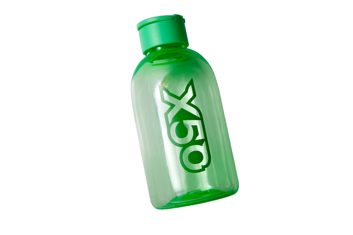 X50 Water Bottle (500ml) - Clear Green / Red (500毫升水樽)