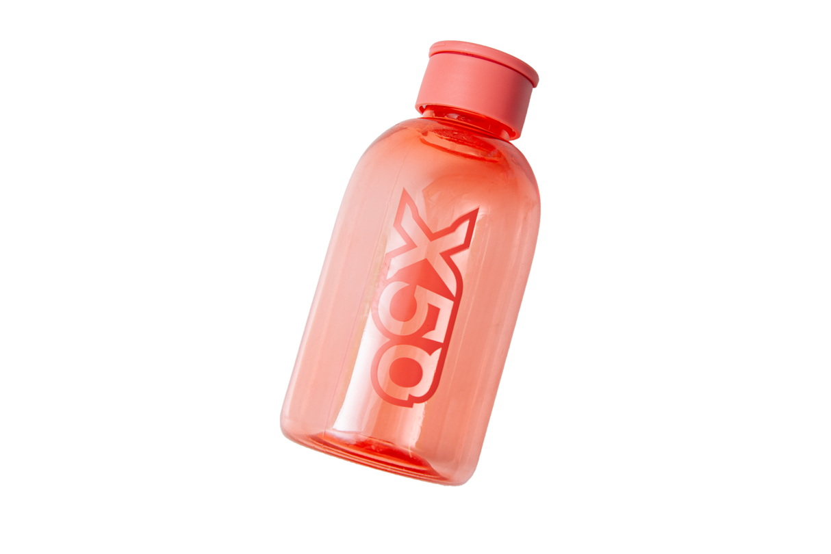 X50 Water Bottle (500ml) - Clear Green / Red (500毫升水樽)