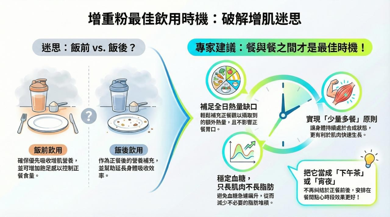 飯前飲？飯後飲？增重粉最佳飲用時機