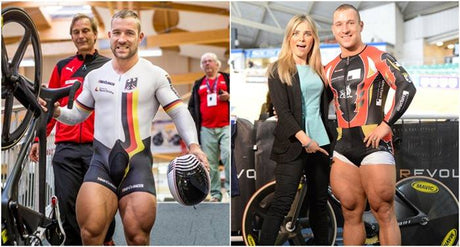 德國單車手Robert Forstemann令人震驚的大腿肉量！